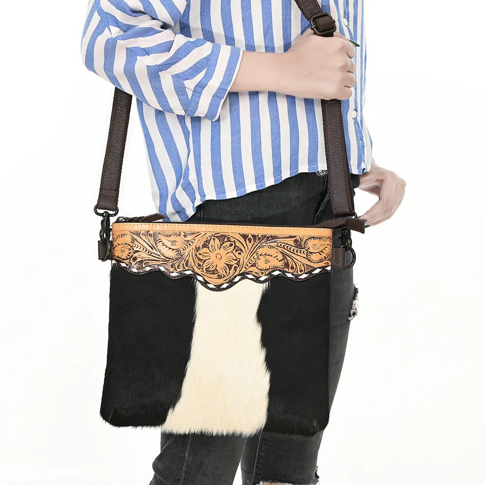 Cross Body Genuine Leather women bag western Bag