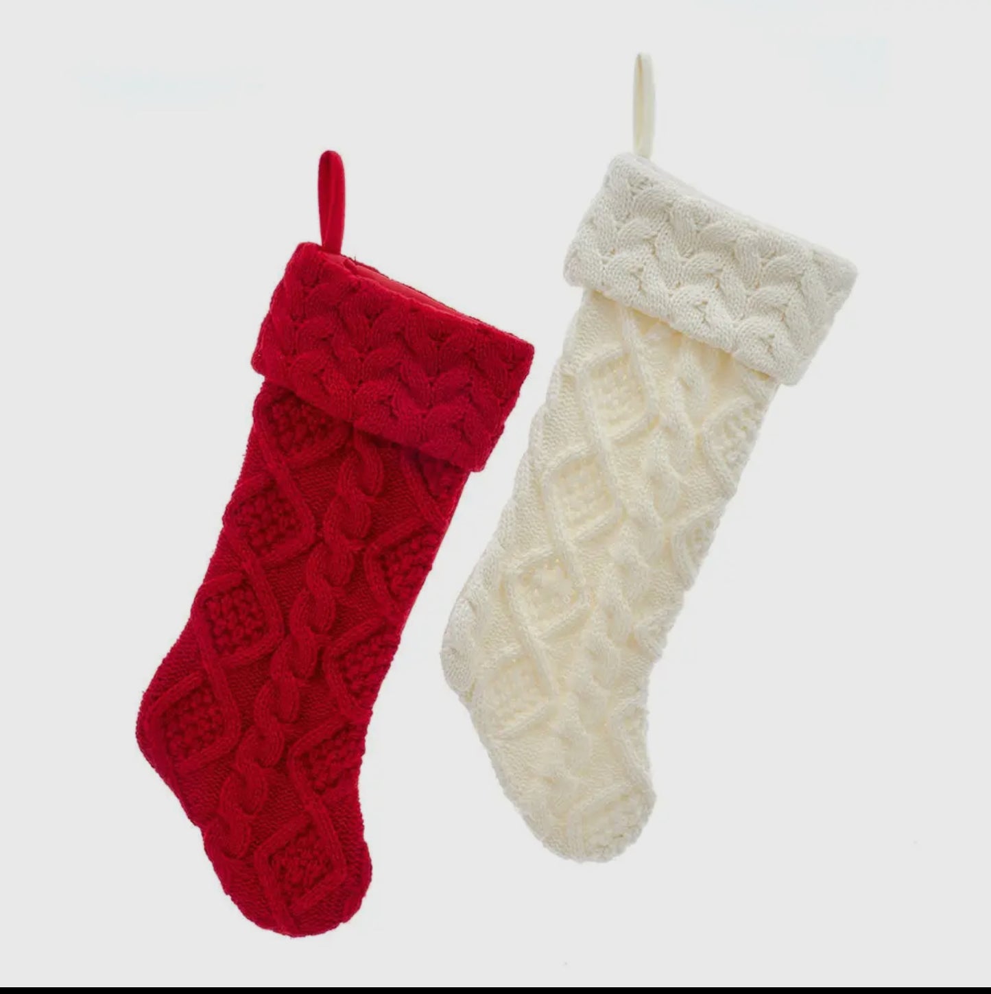 Cable Knit Christmas Stockings – Classic Holiday Charm