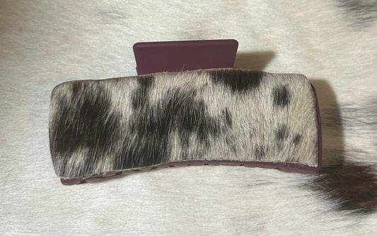 Cowhide Claw Hair Clip