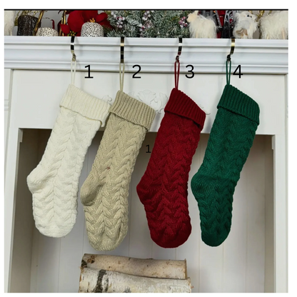 Cable Knit Christmas Stockings – Classic Holiday Charm