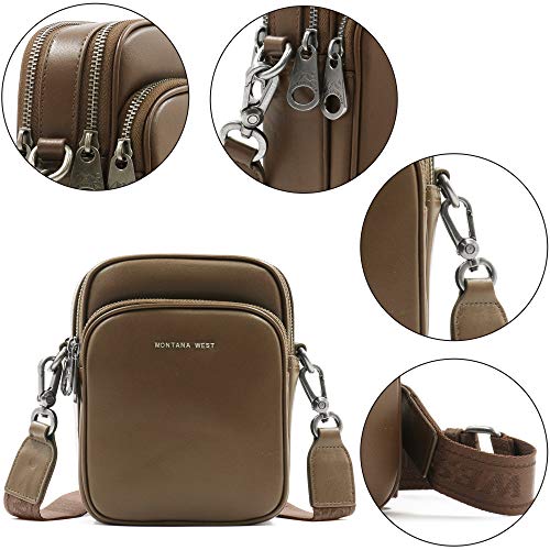 Montana West Genuine Leather Shoulder/Crossbody Bag