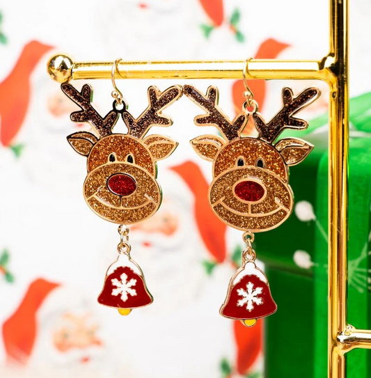 Radiant Rudolph Earrings