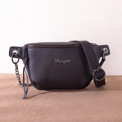 Wrangler Genuine Leather Belt Bag - Coffee