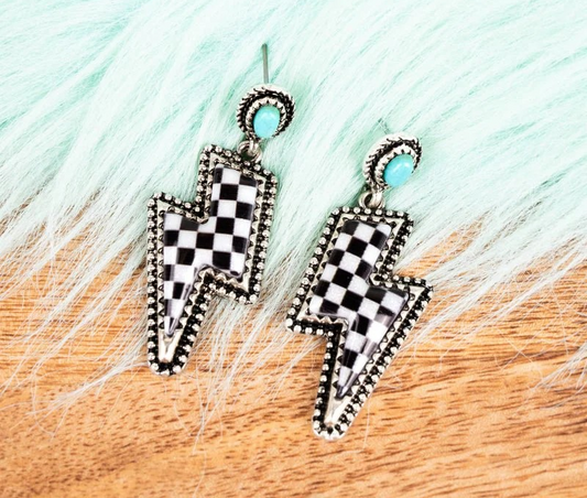 TIPI Turquoise Thunder Struck Earrings